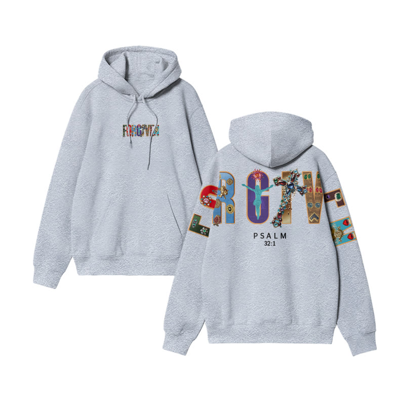 Gemstone Forgiven Psalm 32:1 Print Hoodie - image 5