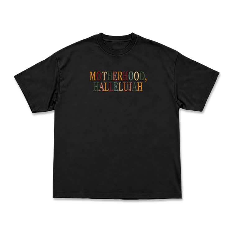 Vintage MOTHERHOOD.HALLELUJAH Graphic T-Shirt - Black - US16-18(2XL) - image 12