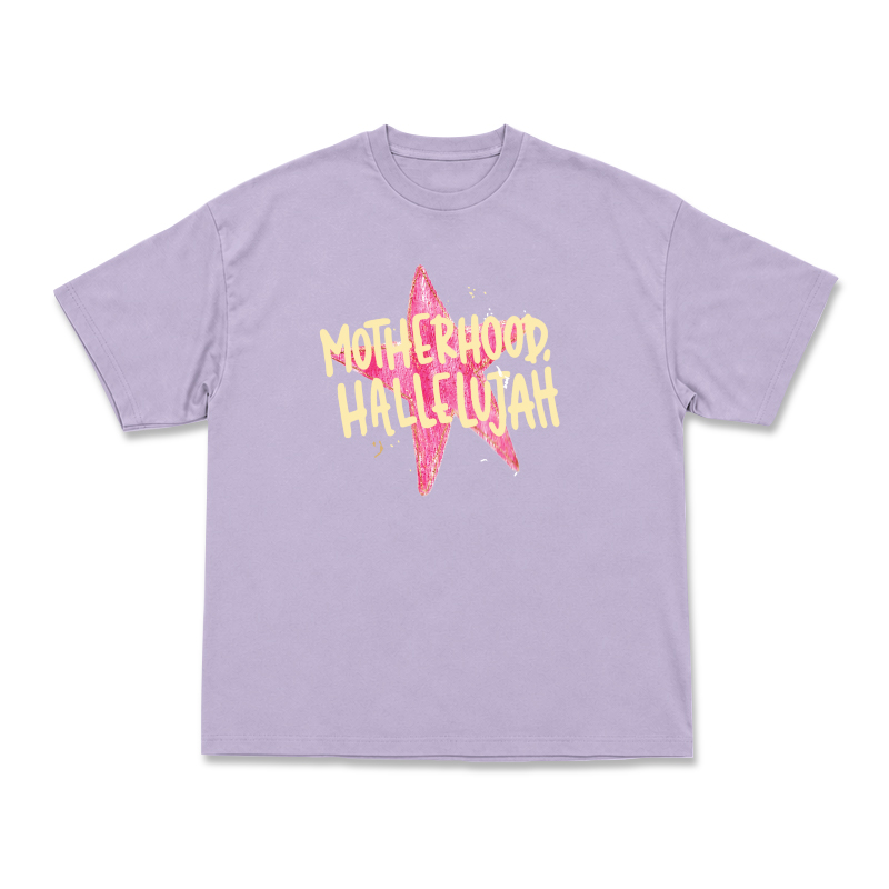 Vintage MOTHERHOOD HALLELUJAH Star Graphic Print T-Shirt - Purple - US16-18(2XL) - image 5