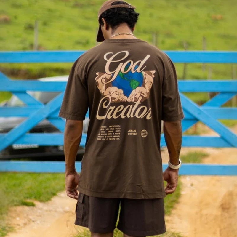 God Creator Print T-shirt - image 5