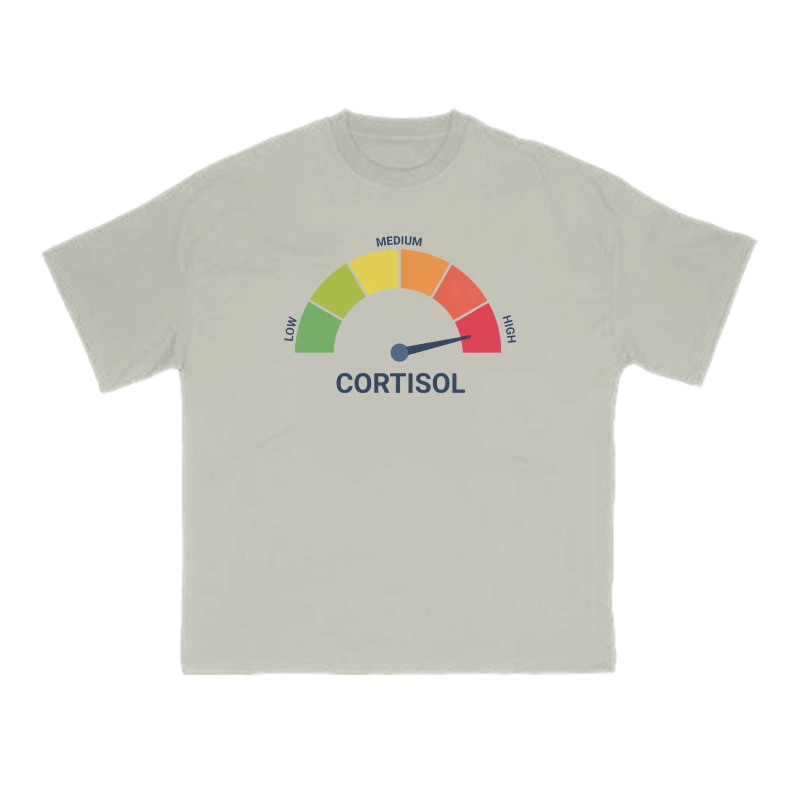 Cortisol Dashboard High Print T-shirt - Warm Grey - US16-18(2XL) - image 4
