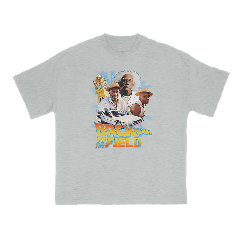 Back To The Field Print T-shirt - Grey - US16-18(2XL) - image 3