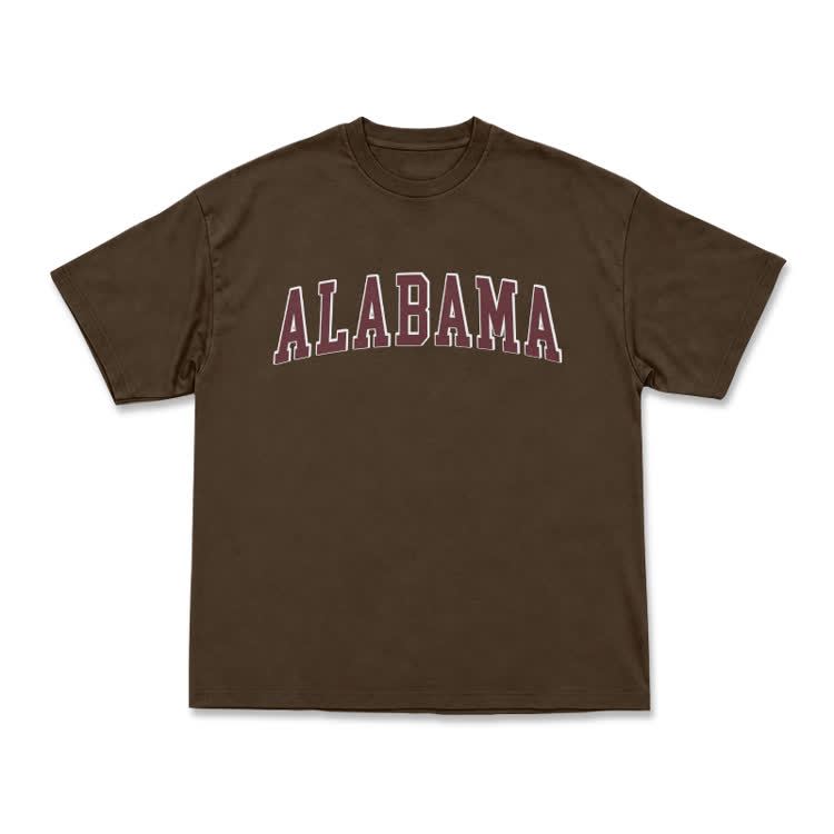 Alabama Graphic Casual T-Shirt - Coffee - US16-18(2XL) - image 10