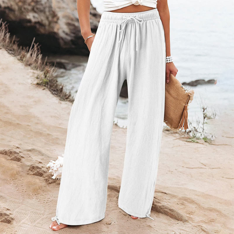 Casual drawstring trousers - image 6