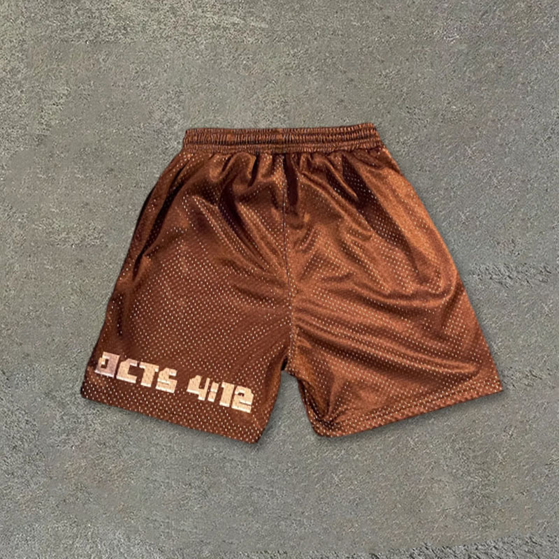 Acts 4:12 Print Mesh Shorts