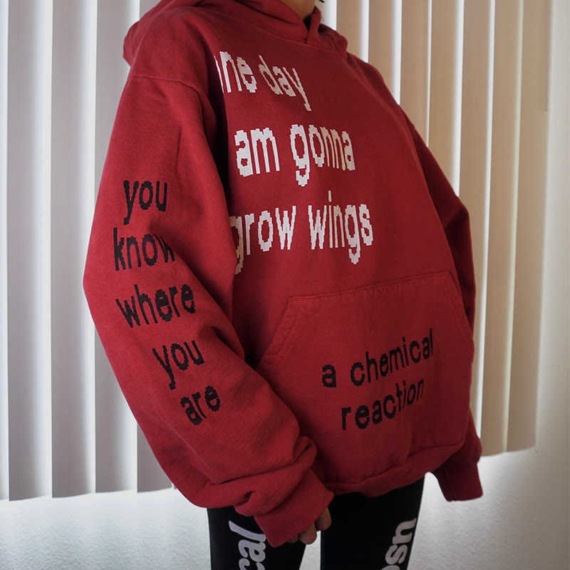 Unisex One Day I Am Gonna Grow Wings Print Hoodie - image 4