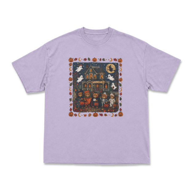 Halloween Haunted House Graphic T-Shirt - Purple - US16-18(2XL) - image 13