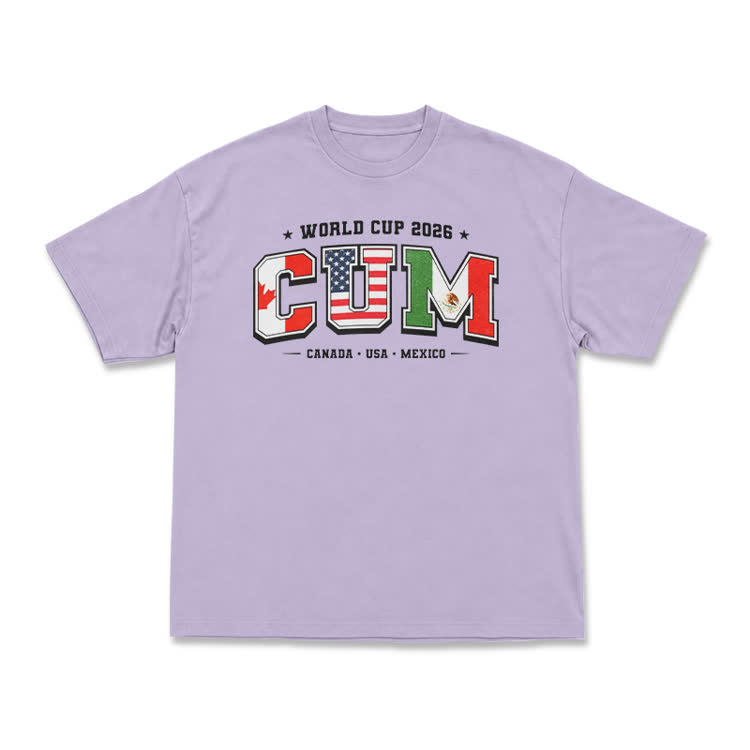 World Cup 2026 Host Nations Flag Graphic T-Shirt - Purple - US16-18(2XL) - image 8