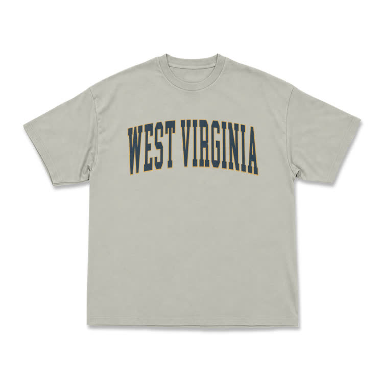 Classic West Virginia Varsity Graphic T-Shirt - Warm Grey - US16-18(2XL) - image 11