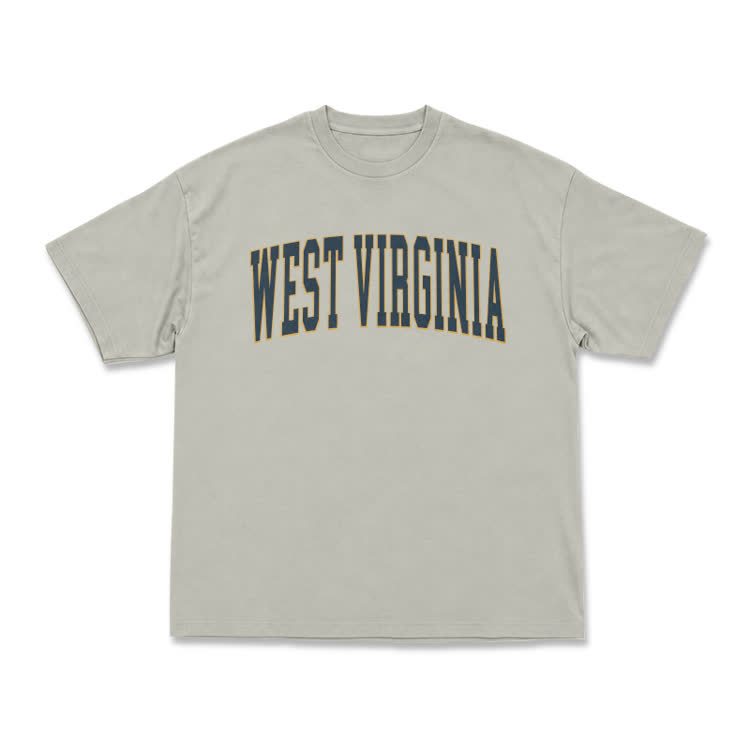 Classic West Virginia Varsity Graphic T-Shirt - Warm Grey - US16-18(2XL) - image 11