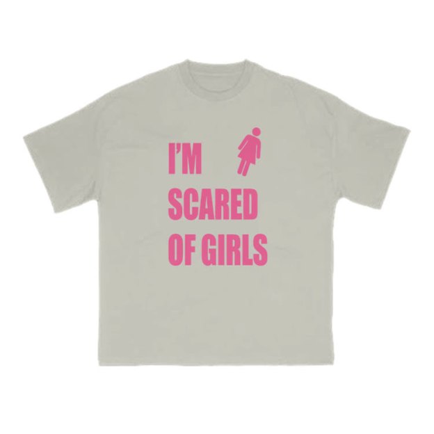 I'm Scared Of Girls T-Shirt Funny Sarcastic Graphic Print T-Shirt - Warm Grey - US16-18(2XL) - image 13