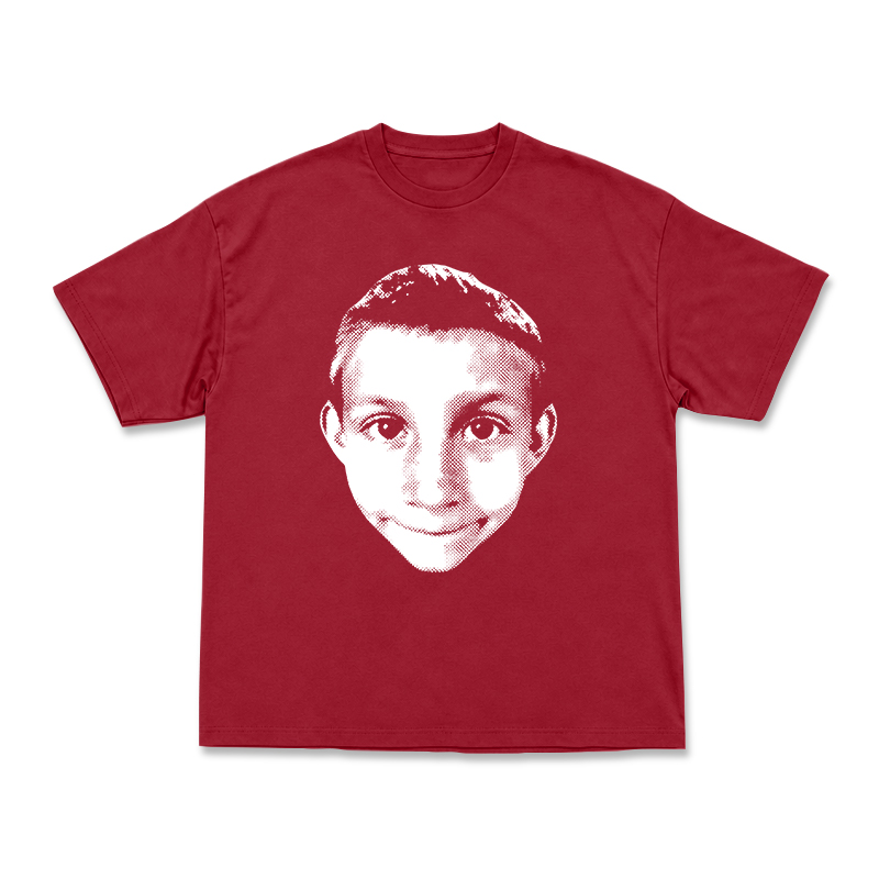 Art Inspired Half Tone Portrait Print Street T-Shirt - Red - US16-18(2XL) - image 10