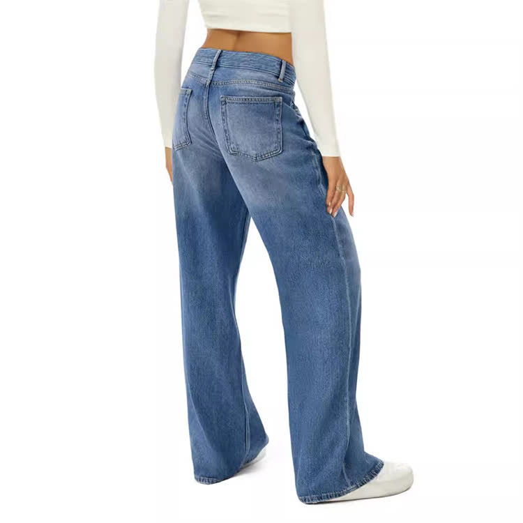 Women's Wide Leg Classic Jeans - image 5