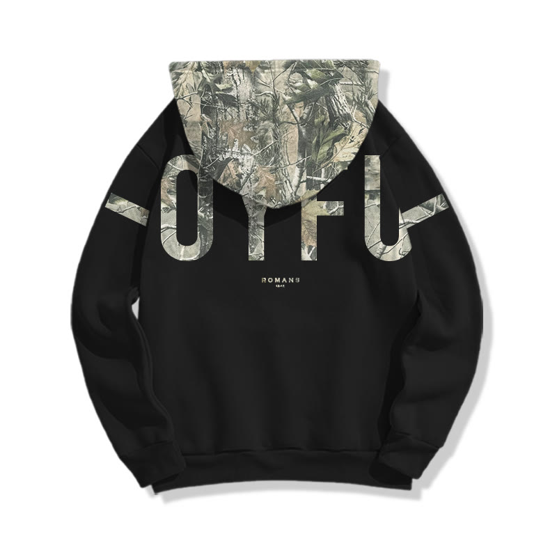 Joyful Romans 12:12 Dead Leaves Camouflage Print Hoodie - image 5