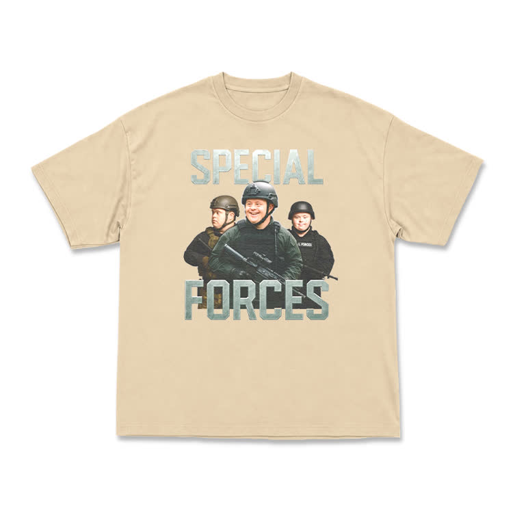 Vintage Special Forces Graphic T-Shirt - Apricot - US16-18(2XL) - image 14