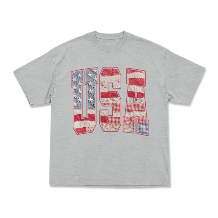 USA Creative Arts Print T-Shirt - Classic - Grey - US16-18(2XL) - image 16