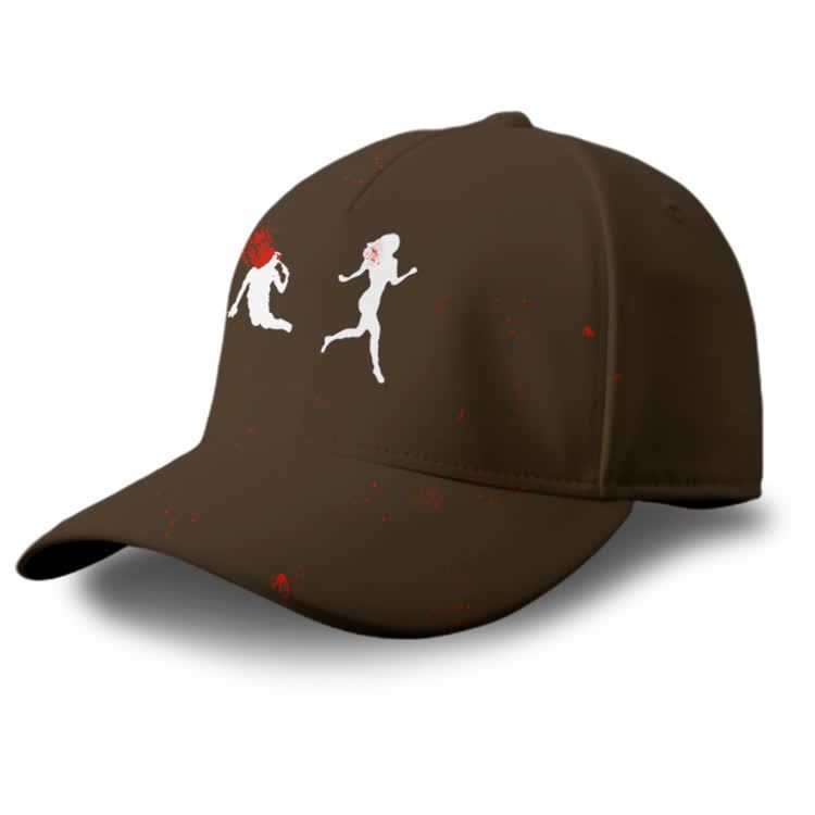 “Run Away”Girl Graphic Print Cap - image 5