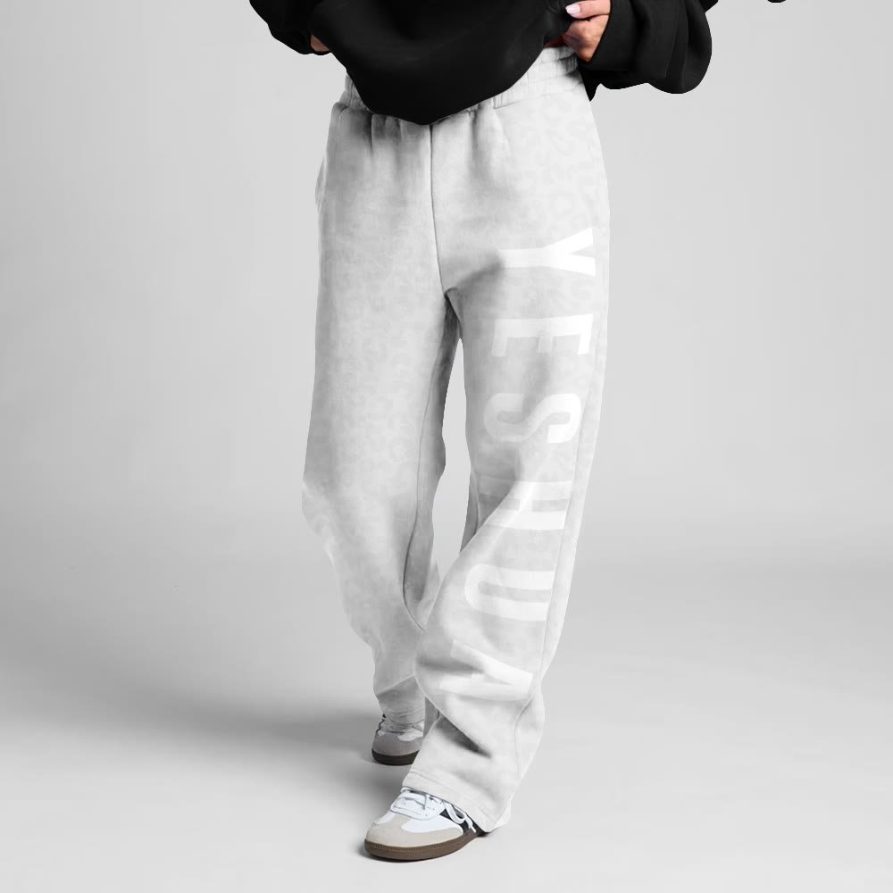 Yeshua Leopard Design Print Straight-leg Sweatpants - image 4