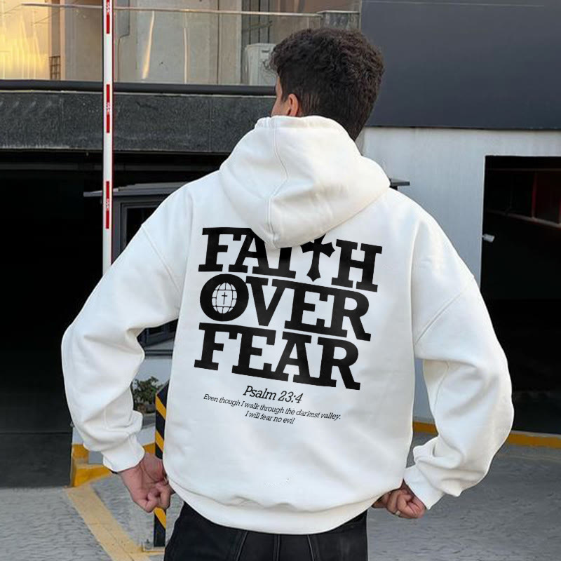 Faith Over Fear Print Hoodie