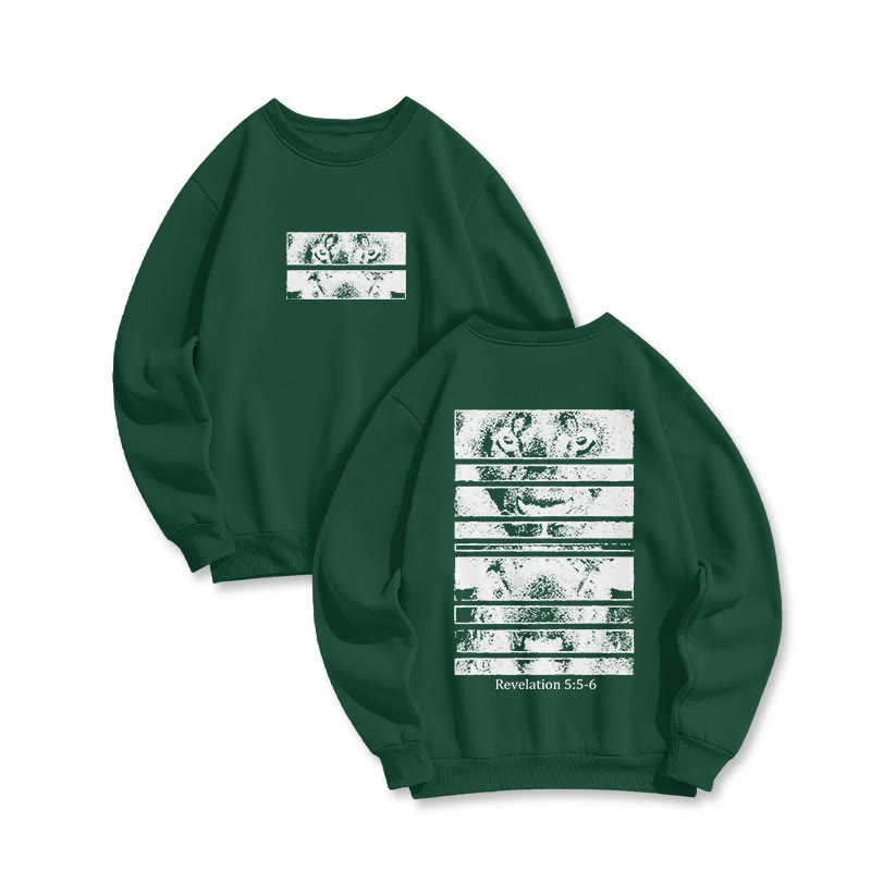 Revelation 5:5-6 Print Sweatshirt - Dark Green - US16-18(2XL) - image 9