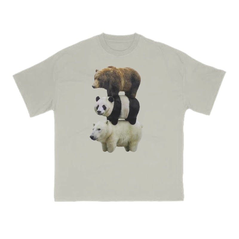 Funny Parody Animation Meme Print T-shirt - Warm Grey - US16-18(2XL) - image 4