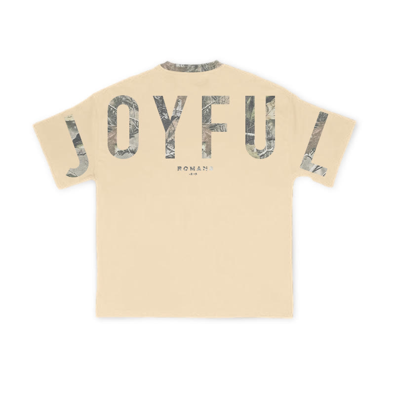 Joyful Romans 12:12 Dead Leaves Camouflage Print T-shirt - image 10