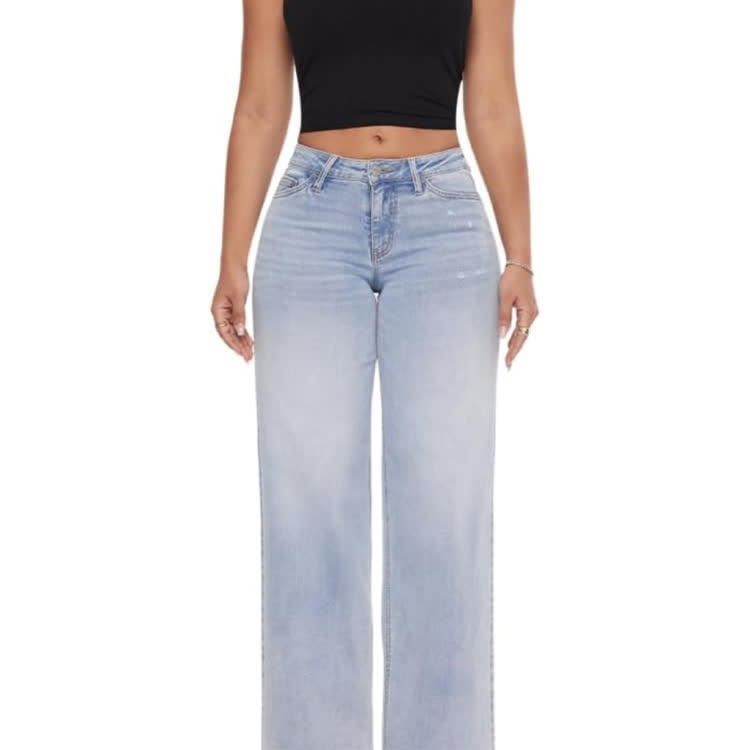 Stretchy Mid-rise Straight-leg Jeans - image 4