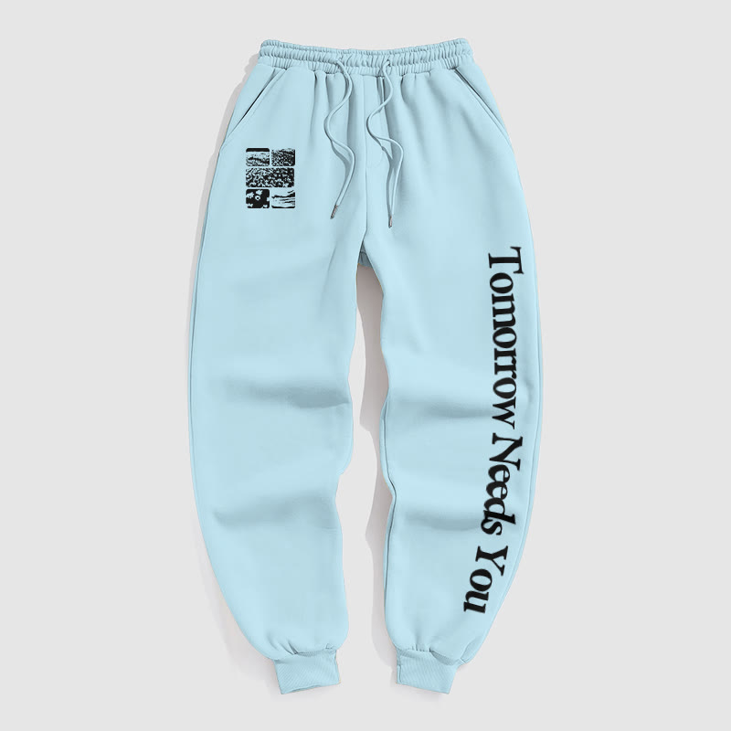 100% Cotton Tomorrow Needs You Print Pants