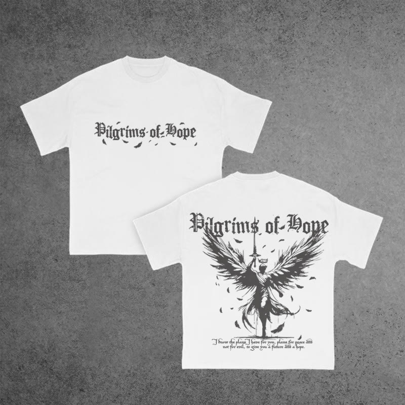 Unisex 100% Cotton Pilgrims Of Hope Print T-shirt