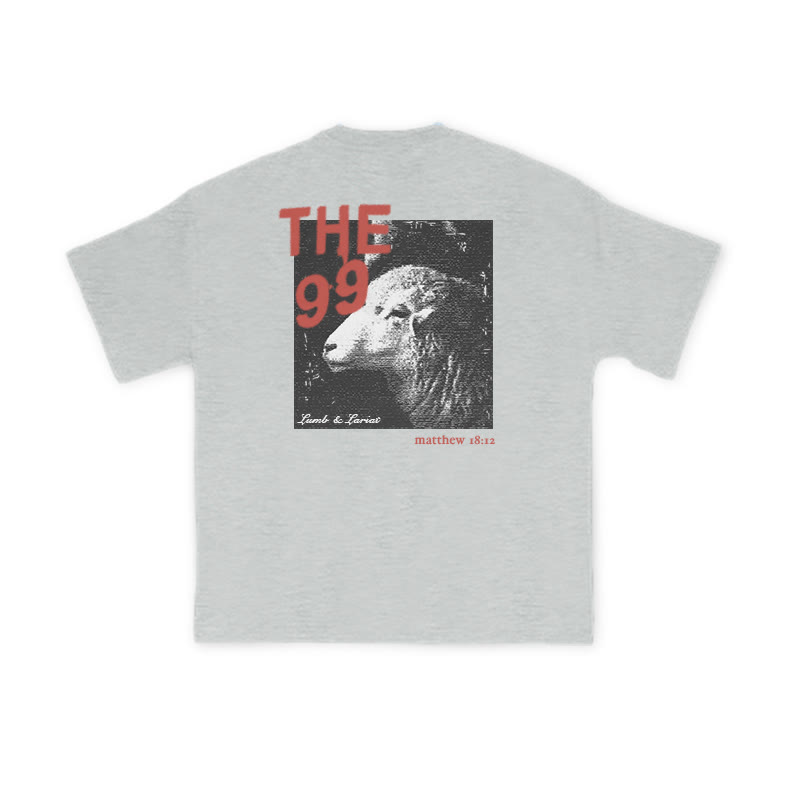 Unisex The 99 Print T-shirt - Grey - US16-18(2XL) - image 4