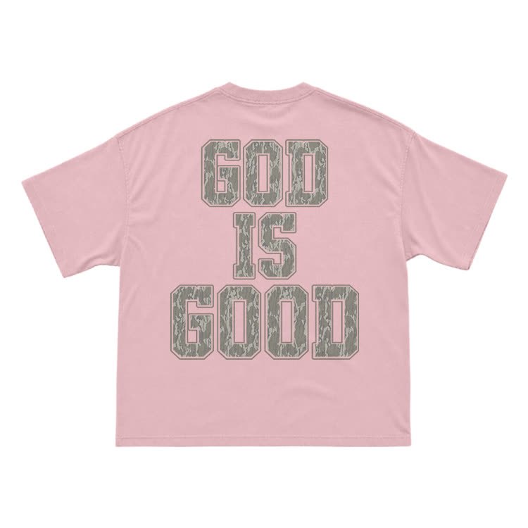 Classic God Is Good Back Graphic T-Shirt - Pink - US16-18(2XL) - image 6
