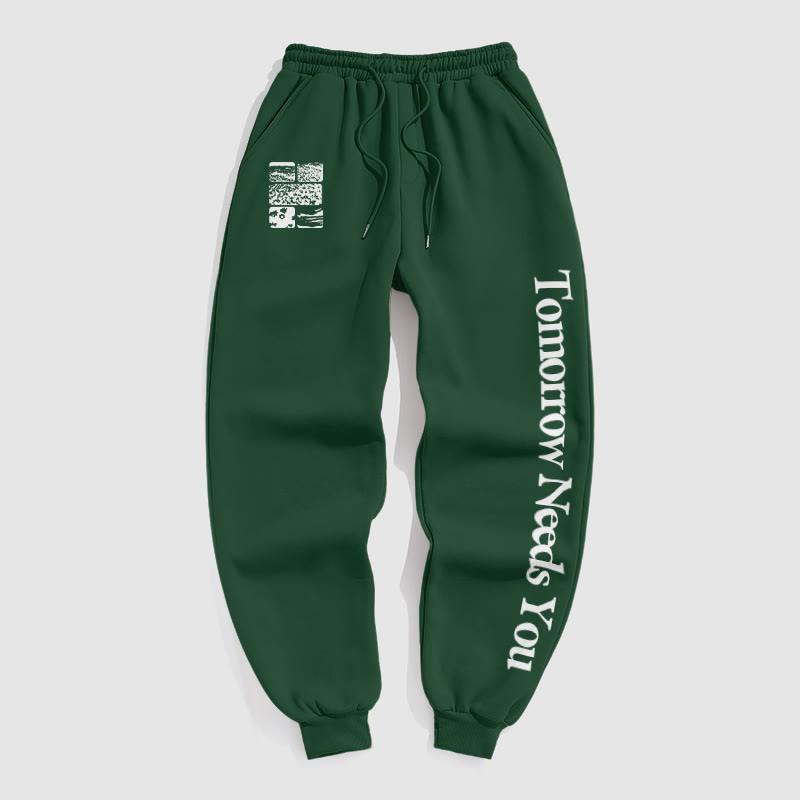 100% Cotton Tomorrow Needs You Print Pants