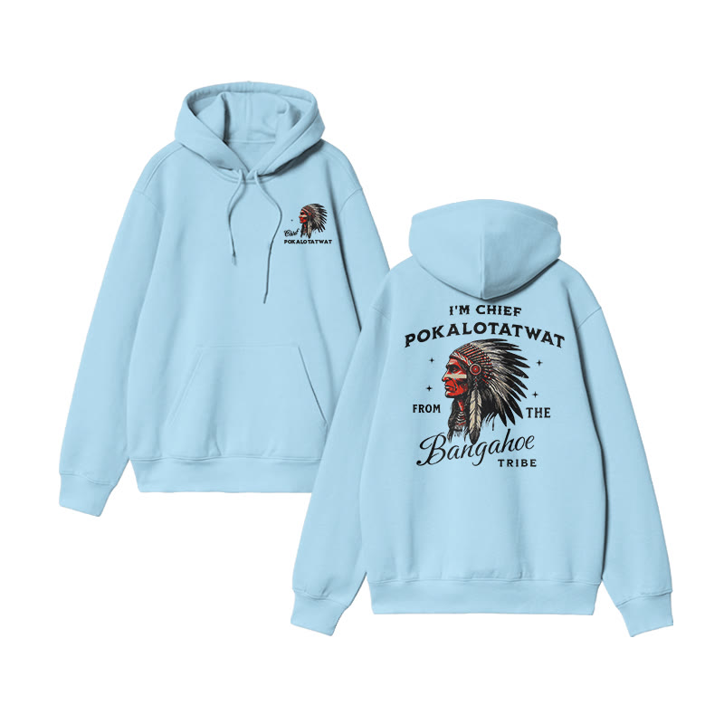 I'm Chief Pokalotatwat From The Bangahoe Print Hoodie - Blue - US16-18(2XL) - image 8