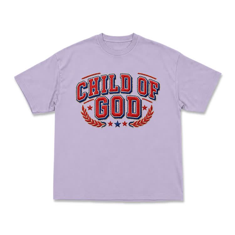Child of God Varsity Crest T-Shirt - Purple - US16-18(2XL) - image 6