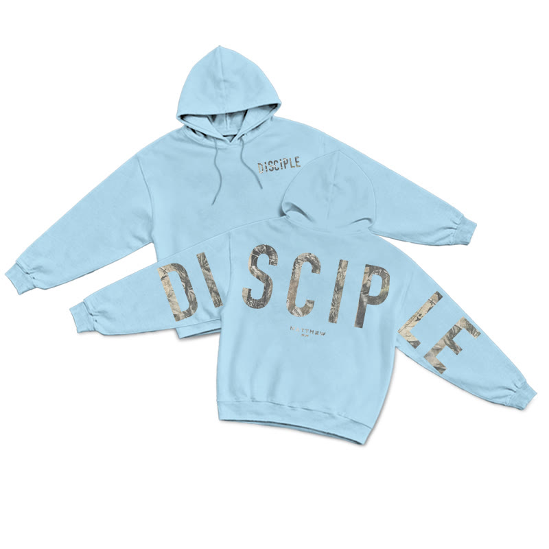 Disciple Dead Leaves Camouflage Print Hoodie - Blue - US16-18(2XL) - image 7