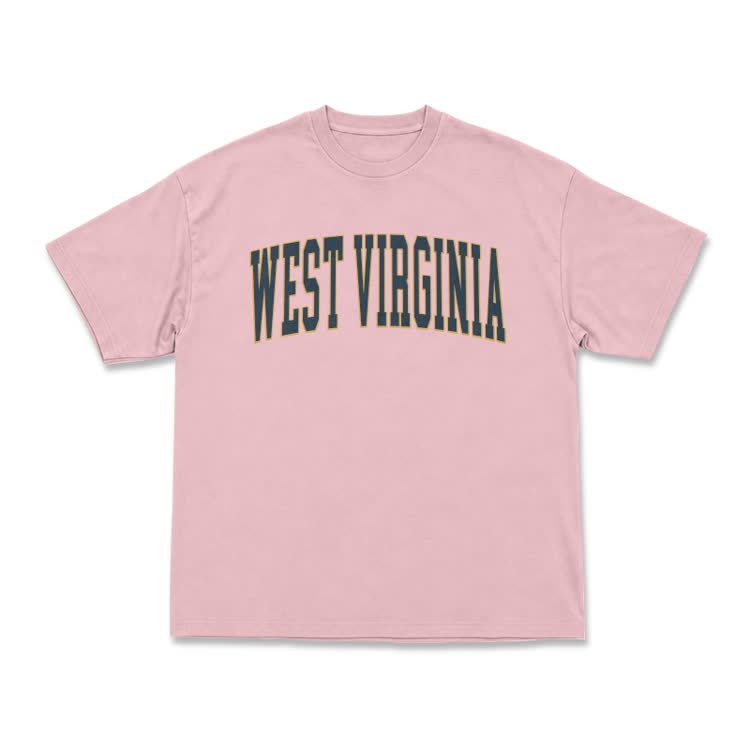 Classic West Virginia Varsity Graphic T-Shirt - Pink - US16-18(2XL) - image 13