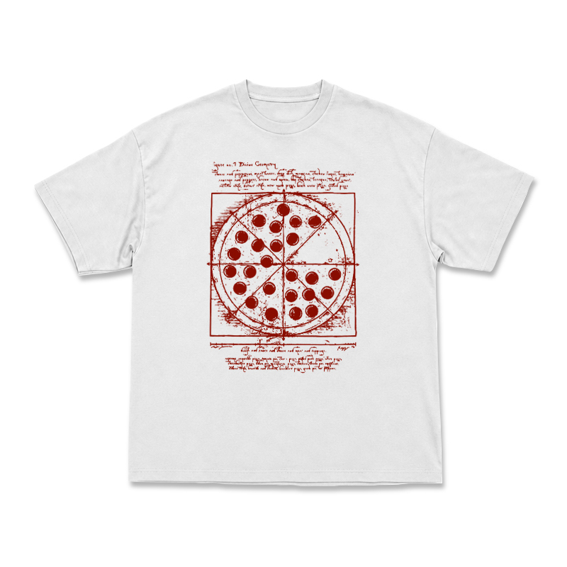 Heritage Sketch Print Ribbed Street Style T-Shirt - White - US16-18(2XL) - image 15