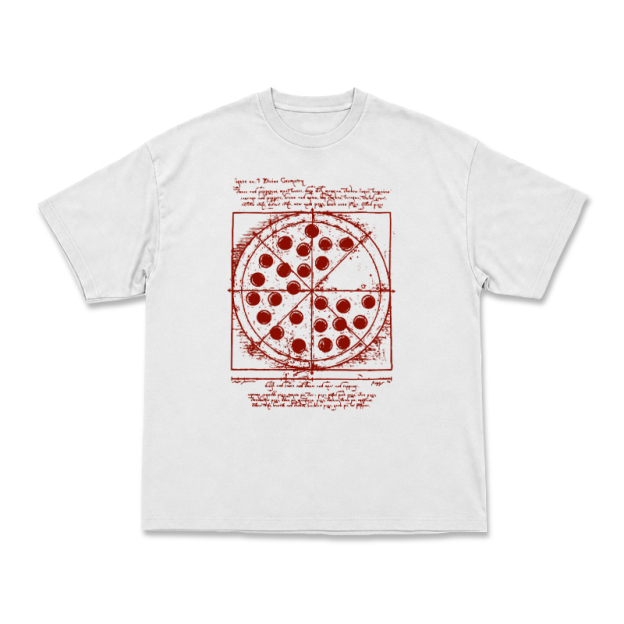 Heritage Sketch Print Ribbed Street Style T-Shirt - White - US16-18(2XL) - image 15