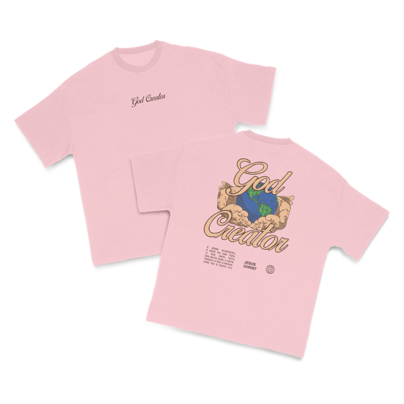 God Creator Print T-shirt - Pink - US16-18(2XL) - image 16