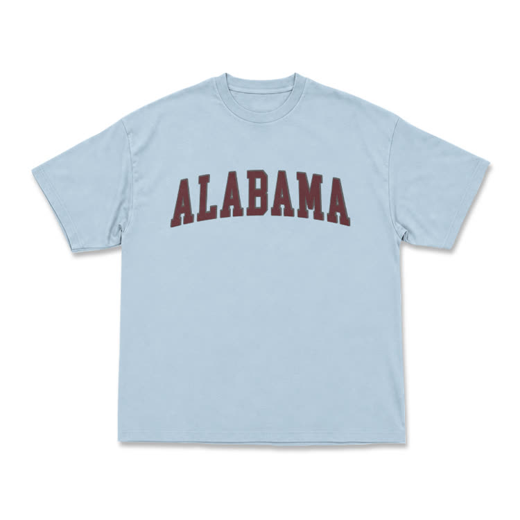 Alabama Graphic Casual T-Shirt - Light Blue - US16-18(2XL) - image 9