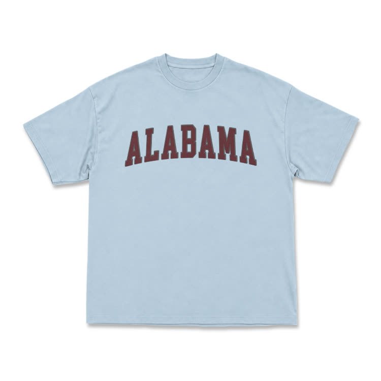 Alabama Graphic Casual T-Shirt - Light Blue - US16-18(2XL) - image 9