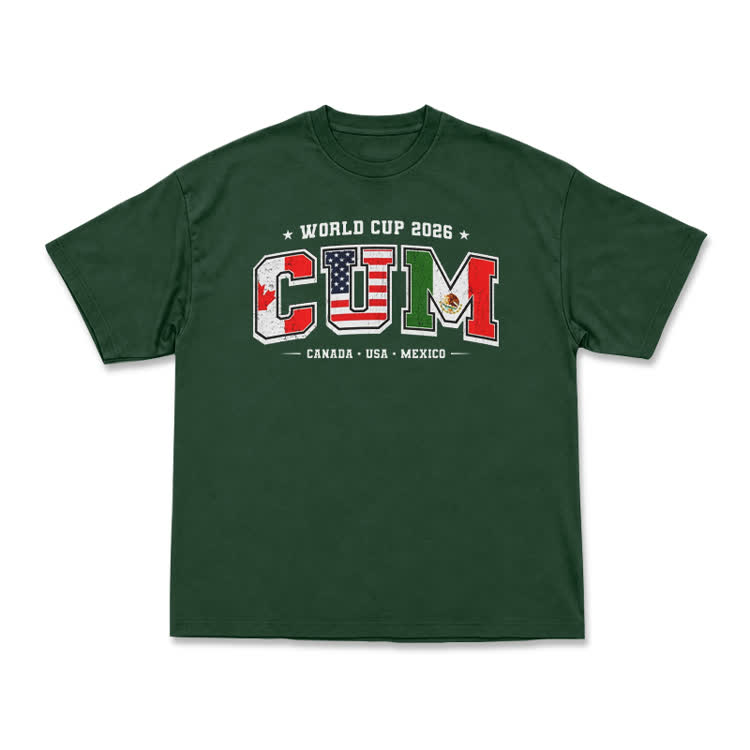 World Cup 2026 Host Nations Flag Graphic T-Shirt - Green - US16-18(2XL) - image 12