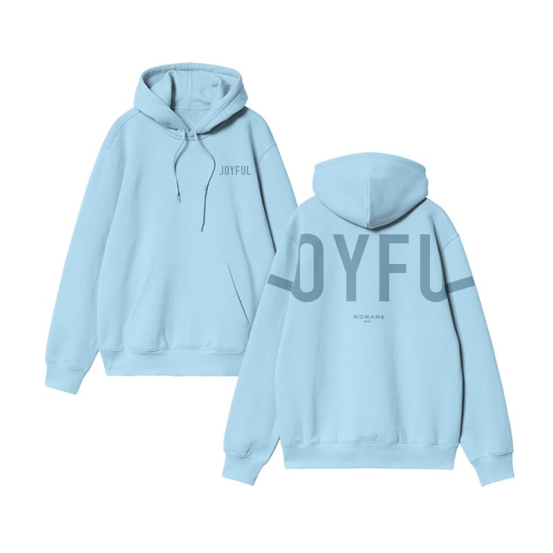 Unisex Joyful Romans 12:12 Print Hoodie - image 9