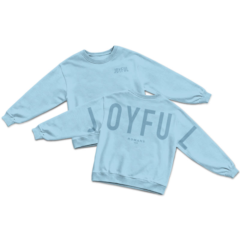 Joyful Romans 12:12 Print Sweatshirt - Blue - US16-18(2XL) - image 6