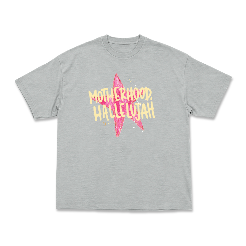 Vintage MOTHERHOOD HALLELUJAH Star Graphic Print T-Shirt - Grey - US16-18(2XL) - image 6