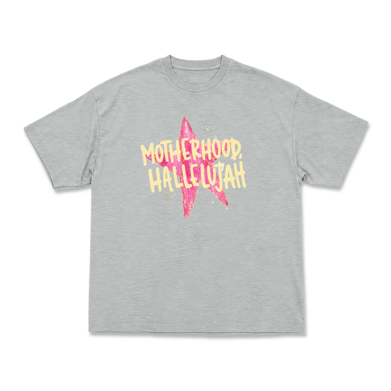 Vintage MOTHERHOOD HALLELUJAH Star Graphic Print T-Shirt - Grey - US16-18(2XL) - image 6