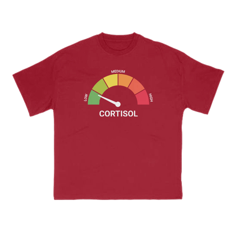 Cortisol Dashboard Low Print T-shirt - Red - US16-18(2XL) - image 11