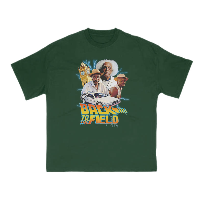 Back To The Field Print T-shirt - Green - US16-18(2XL) - image 7