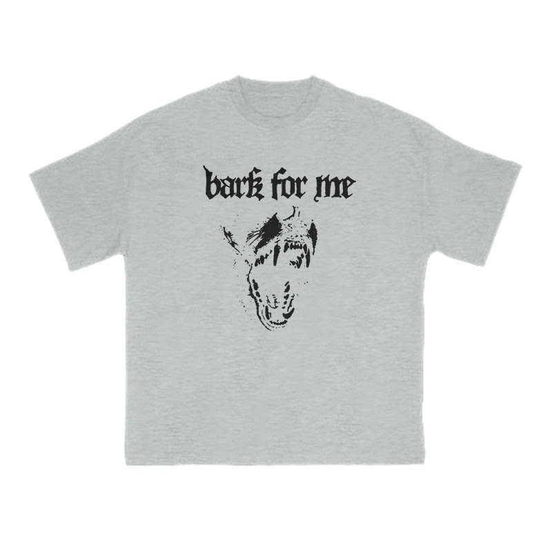 Bark For Me Print T-shirt - Grey - US16-18(2XL) - image 3