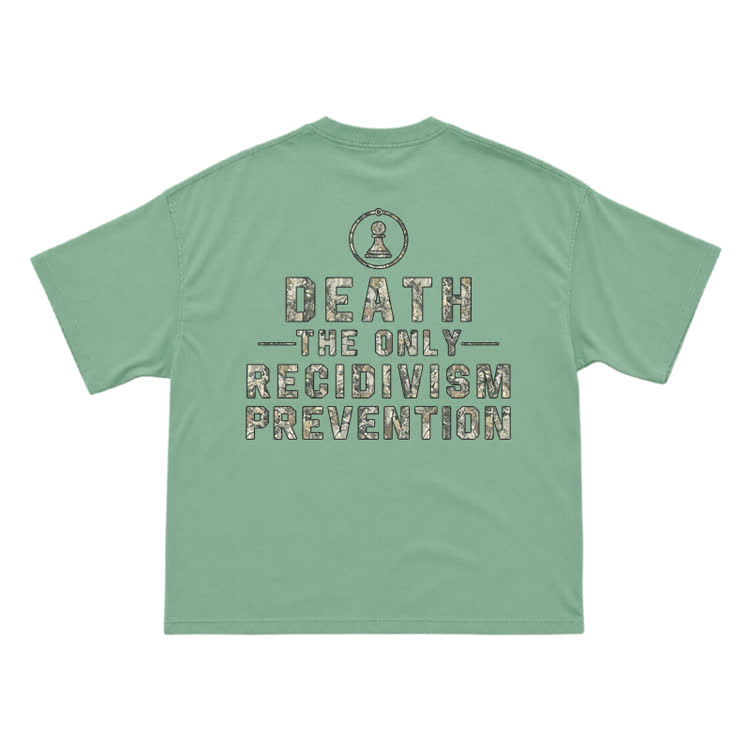 Camo Texture Statement Print T-shirt - Light Green - US16-18(2XL) - image 11